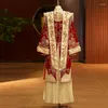 Etnische kleding Honderd plooien Ming-stijl Hanfu 2024 Fluwelen trouwjurk Chinees