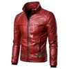 Punk vent hommes veste en cuir PU couleur unie col de fourrure rivet amovible loisirs Style rétro mâle manteau de fourrure vêtements d'extérieur S-2XL240228