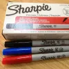 Markers Sharpie 37002 Permanent Marker Ultra Fine Point Oil Waterproof Ink Black Blue Paint Marker Pen Sharpies Markers Pens