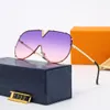 Máscaras gafas de sol gafas de sol de gran tamaño Z1717U Tallas grandes Moda para hombre y para mujer Gafas de medio marco Textura ligera Gafas de diseñador