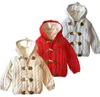 Einzelhandel Kinder Designer Wintermäntel dick plus Samt Jungen Mädchen Pullover Kapuzenmantel Bullhorn Jacken Outwear Kinder Kleidung1047899