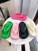 Paris Vintage Slide Candy Color Men Beach Slippers Sandaler Luxury Woman Quiltade Brand Flip Flops Högkvalitativ stilfull toffel Klassiker Thong Sandal Flat Shoes