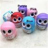 Lip Balm Owl Moisturizing Lip Balm Natural Plant Fruit Embellish Sphere Chapstick Pop Cute Nutritious Lips Pomade Makeup Drop Delivery Dhqti