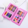 Markers Colorful Brush Set For Children Portable Colored Pencils Tools Artist Kit Drawing Painting Crayon Marker Pen Children's Day Gift