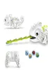 2 4CHz RC Robot Dinosaure Jouets Caméléon Pet Lumière Variable Télécommande Modèle Électronique Animal Robot Intelligent Kit Jouets Y206962730