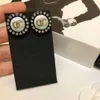 Orecchini a bottone rotondi orecchini firmati per donna orecchini con diamanti lettera gioielli di lusso accessori per feste alla moda