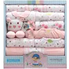 Sets 18 Piece Newborn Baby Girl Clothes Winter 100% Cotton Infant Suit Baby Boy Clothes Set Outfits Pants Baby Clothing Hat Bib Ropa