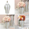 Storage Bottles & Jars Storage Bottles Ceramic Flower Vase Fine Workmanship Display Porcelain Ginger Jar Temple For Bedroom Weddings L Dhnnx