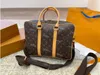 Prawdziwe skórzane torby torebki Mężczyzny Wysokiej jakości designerskie torba Dokument laptopa torba Brązowy kwiat męskie torby na ramię