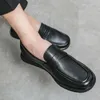 Casual Shoes Classic Men Mens Dress Business Office Soft Leather and Bottom Men Party Wedding Oxfords Rozmiary 38-44