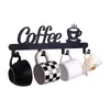 Küche Lagerung Liefert Wohnkultur Kaffee Bar Cafe Dekoration Becher Kleiderbügel Wand Rack Tasse Organizer Halter