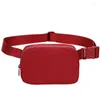 Bolsas de cintura Moda simple Fanny Packs para mujeres Hombres Nylon Bolsa de pecho impermeable Messenger Cinturón de deportes al aire libre