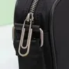 Klasik logo baskı crossbody çanta siyah sarı endüstriyel kayış omuz çantası kadınlar erkekler yan askı çantası hype caddesi moda çapraz gövde haberci çanta