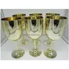 Bicchieri da vino 16 Oz Bicchiere di plastica rosso a 4 colori Calice galvanico Cam esterna Raccolta di famiglia Succo Bicchiere di champagne Consegna a goccia Ho Dhrzv