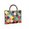 Mode Colorblocking sacs pour femmes sacs à main sacs à bandoulière sacs pour femmes à carreaux 030224