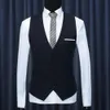 Moda masculina coletes colete cor sólida com decote em v sem mangas botões blazer plus size formal jaqueta de negócios 240228