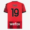 PULISIC 23 24 KOCHE Fußballtrikots AC MILANS GIROUD DE KETELAERE RAFA LEAO TONALI THEO DEST Fußball-trikot 2023 2024 spezielles viertes 4. Herren-Kinderset, Uniformen, Oberteile