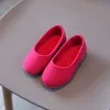 Chaussures de fête rose extérieure Enfants peu profonds Mary Janes pour le mariage Shows New 2022 Spring Baby Girls Simple Grande-Bretagne Toes couverts