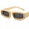 Lunettes de soleil Hip Hop unisexes, Double cercle, Anti-UV, rectangulaires, ornementales Adumbral