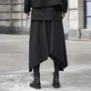 Męskie spodnie 2024 Japoński styl harajuku moda szeroka noga culottes mężczyźni kobiety vintage Hip Hop Street Pantskirt