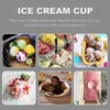 100pcs Cups Paper Ice Cream Cup Disposable Bowls Yogurt Dessert Cake Snack Serving Pudding Party Mousse Containers Container 240223