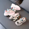 Zapatillas de deporte talla 2130, zapatos informales de moda para bebés, zapatos deportivos transpirables para niños y niñas, zapatillas antideslizantes para correr para niños de 16 años