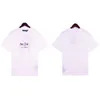Мужские футболки с буквенной краской, футболка palmangels99, хлопковая свободная футболка с круглым воротником и коротким рукавом, модные мужские повседневные футболки с принтом