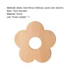 Table Mats Cup Simple Appearance Heat Insulation Wood Creative Drink Placemat Lovely Flower Shape