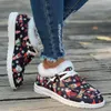 Casual Shoes Lace-up Sneakers For Christmas Print Canvas Slip On Flats Warm Comfortable To Wear Riding Working Hiking