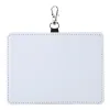 300pcs Card Holders Sublimation DIY White Blank PU Cross Employee Name ID Holder Cover Hoop LL