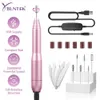 YBLNTEK Electric USB Nail Drill Machine 20000 RPM Manicure Pedicure Drills Nail File for Acrylic Nails Gel Polishing Shape Tools 240219