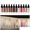 Bronzers & Highlighters Pudaier Liquid Highlighter Corrector Brightening Moisturizing Oil-Control Shimmer Face Glow 3D Stereo Contouri Dhrof