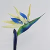 Dekorativa blommor 2024 Silikon Paradise Bird Strelitzia Simulering Vacker Fake Flower Arrangement Wall Decoration for Home El Office