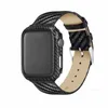 Designer For Apple Watch bands 44mm 38mm 40mm 42mm Leather Carbon Fiber Case & Band 2 Piece Set iWatch band Sports Bracelet Smart Straps Watchbands designerIKHPIKHP