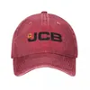 Top kapakları jcb siyah serin beyzbol şapkası klasik sıkıntılı pamuk snapback şapka erkek kadın açık hava yaz yapılandırılmamış yumuşak şapkalar