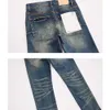 Designerkleding Heren Jeans Luxe Merk Purple Man Fanamiri Purple Brand Washed Distressed Slim Fit Jeans Mannelijke Rap Amerikaanse High Street Ins MLX9