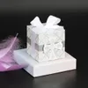 10pcs Cross candy box Bomboniere Wrap Holders with Ribbons For Baby Shower Baptism Birthday Wedding First Communion Christening 240226