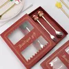 Dinnerware Sets 2PCS Children Tableware Cutlery Spoon Fork Set Fruit Animal Decoration Dessert Coffee Gift