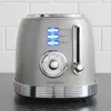 Ekmek Yapımcıları West Bend Toaster 2 Dilim Retro Styled Paslanmaz Çelik 4 İşlev ve 6 Gölge Ayarları 850-Watt Gri