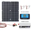 Solar 20W 18V monokrystaliczny krzemowy panel słoneczny 1000W falownik 12 V/24 V do 220 V/110 V+PWM 10A Kontroler ładowania ładowania