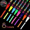 Pens 8pcs/set Led Writing Board Erasable Marker Highlighter Fluorescent Marker Liquid Chalk Blackboard Painting Pen for Glass Window