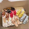 Designer Slides Sandal brand Slippers sandals Beach Classic Flat Sandal Luxury Summer Lady Leather Flip Flops Men Womens