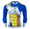 Men039s T-shirts 18 couleurs hommes 3D hauts de compression Anime t-shirt Vegeta Son Goku Streetwear Fitness Leggings Shorts Sportwear T5090484