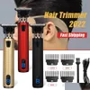 Hair Trimmer T9 Electric Clipper dla mężczyzn Cut do ładowania golarki broda fryzjer cuett hine dostawa dhtqu