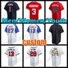 27 Austin Riley 1 Ozzie Albies Baseball Jersey 13 Ronald Acuna Jr 28 Matt Olson 99 Spencer Strider Marcell Ozuna Jerseys Max Fried Dale Murphy Hank Aaron