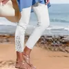 Damenhosen Capris Kurz geschnittene Hosen Leggings für Frauen Lange Hosen Spitze Hohe Taille Schlank Dehnbar Vielseitig Frühling Herbst Leggings Mujeres