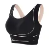 Tenue de sport soutien-gorge grande taille 3xl réglable sur le devant sans fil rembourré confortable sous-vêtements de yoga entraînement Fiess haut pour faible intensité