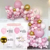 Nuovo nuovo kit coriandoli in oro rosa palloncini in lattice matrimonio decorazione festa di compleanno ragazza baby shower palloncino ghirlanda arco