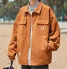 24 New Designer Mens BLCG LENCIA Jackets vintage washed canvas jacket Lapel Neck coat Casual women tops