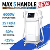 2024 2 em 1 máquina de massagem de rolo EMSlim Building Muscle Stimulator 4 alças RF Slim EMS Body Sculpting Tesla Nádega Levantamento Equipamento de emagrecimento